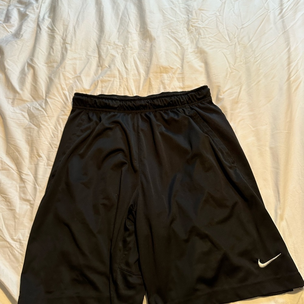 Black Nike medium  dri fit athletic shorts